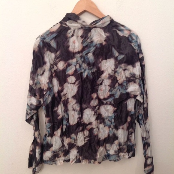 Bryn Walker Greta Jacket Verde Floral Print M L - Picture 4 of 7